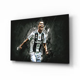 Christiano Ronaldo Glass Wall Art.